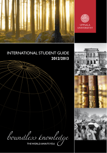 InternatIonal Student GuIde 2012/2013