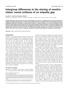 Intergroup differences in the sharing of emotive