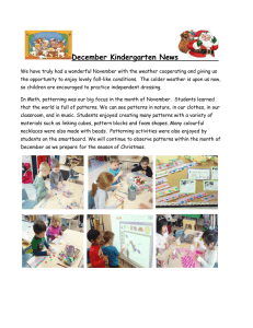 December Kindergarten News