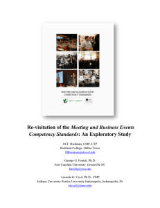 Meeting and Business Events Competency Standards