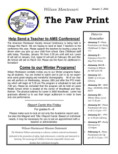 The Paw Print Wilson Montessori