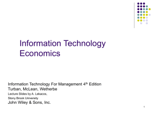 Information Technology Economics Information Technology For Management 4 Edition