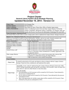 Updated November 10, 2014 - Version 4.0 Project Charter