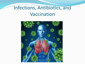 Infections, Antibiotics, and Vaccination