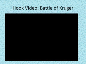 Hook Video: Battle of Kruger
