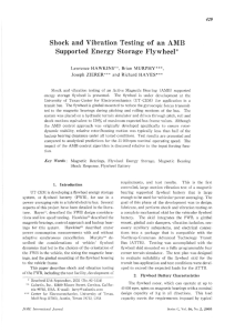 Shock and of an Supported  Energy  Storage Vibration  Testing