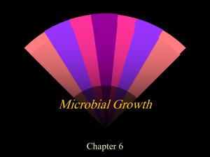 Microbial Growth Chapter 6