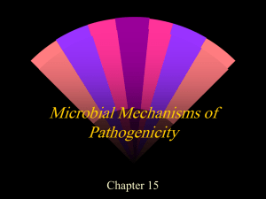 Microbial Mechanisms of Pathogenicity Chapter 15