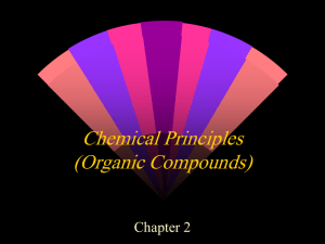 Chemical Principles (Organic Compounds) Chapter 2