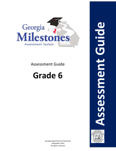 Assessment Guide  Grade 6