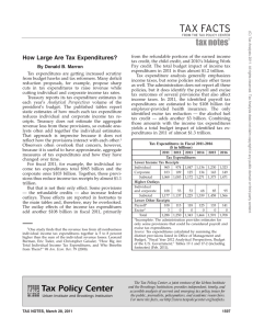 How Large Are Tax Expenditures?