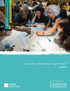 Evaluation: Rebuild by Design Phase I n tio da