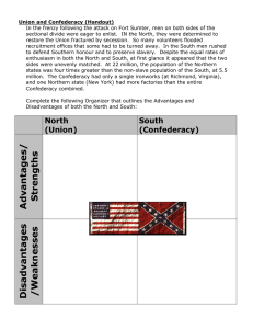 Union and Confederacy (Handout)