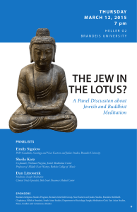 THE JEW IN THE LOTUS? A Panel Discussion about Jewish and Buddhist