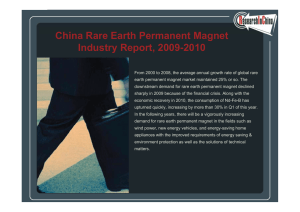 China Rare Earth Permanent Magnet Industry Report, 2009-2010