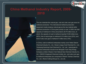 China Methanol Industry Report, 2009- 2010