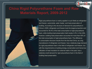 China Rigid Polyurethane Foam and Raw Materials Report, 2009-2012