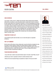 VISION CASTING BILL HYBELS VIDEO OVERVIEW: