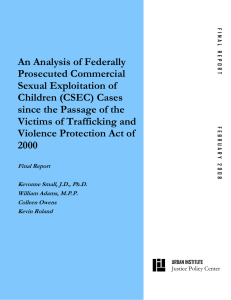 An Analysis of Federally Prosecuted Commercial Sexual Exploitation of Children (CSEC) Cases