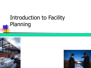 Introduction to Facility Planning 1