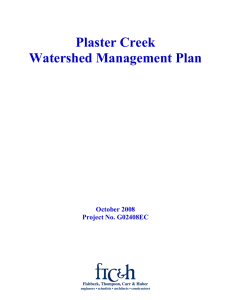 Plaster Creek Watershed Management Plan  October 2008