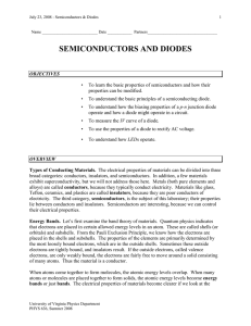 July 23, 2008 - Semiconductors &amp; Diodes  1