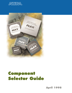 Component Selector Guide April 1998 Subhead goes here