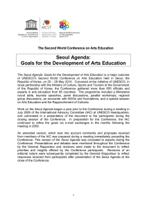 Seoul Agenda: Goals for the Development of Arts Education