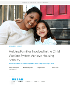 Helping Families Involved in the Child Welfare System Achieve Housing Stability