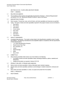 University of Houston Master Construction Specifications Insert Project Name