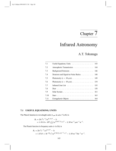 7 Infrared Astronomy Chapter A.T. Tokunaga
