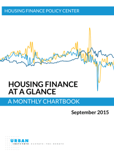 HOUSING FINANCE AT A GLANCE A MONTHLY CHARTBOOK September 2015