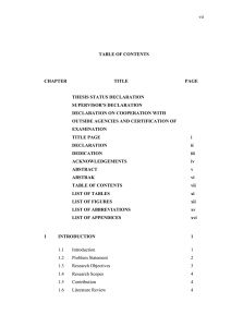 vii TABLE OF CONTENTS CHAPTER