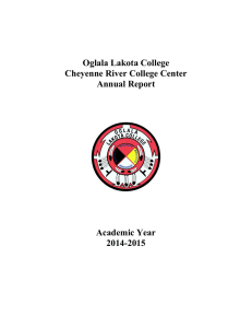 Oglala Lakota College Cheyenne River College Center Annual Report