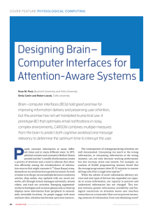 Designing Brain− Computer Interfaces for Attention-Aware Systems