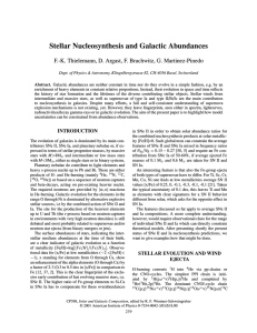 Stellar Nucleosynthesis and Galactic Abundances