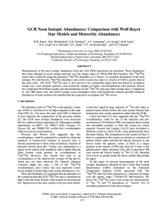 GCR Neon Isotopic Abundances: Comparison with Wolf-Rayet
