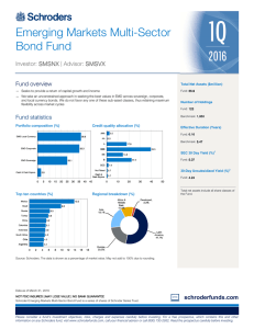 Emerging Markets Multi-Sector Bond Fund Investor: SMSNX SMSNX