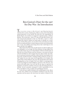 T Ben-Gurion’s Diary for the 1967 Six-Day War: An Introduction