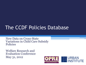 The CCDF Policies Database