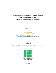 Assessing the Train-the-Trainer Model: An Evaluation of the