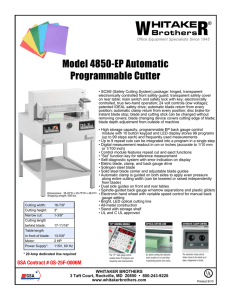 W R Model 4850-EP Automatic Programmable Cutter
