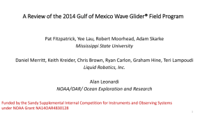 A Review of the 2014 Gulf of Mexico Wave Glider®...