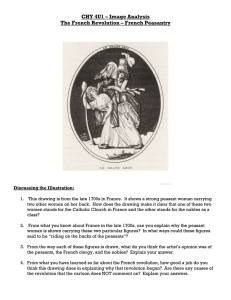 CHY 4U1 – Image Analysis The French Revolution – French Peasantry