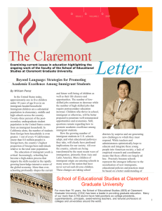 Letter The Claremont