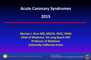 Acute Coronary Syndromes 2015