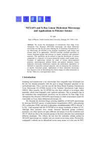 NEXAFS and X-Ray Linear Dichroism Microscopy and Applications to Polymer Science