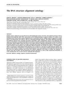 The RNA structure alignment ontology