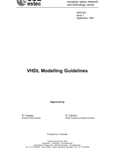 esa estec VHDL Modelling Guidelines p