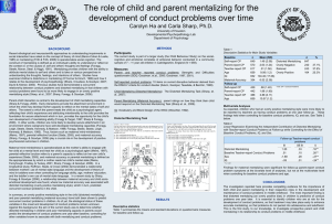 The role of child and parent mentalizing for the
